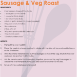 Sausage & Veg Roast